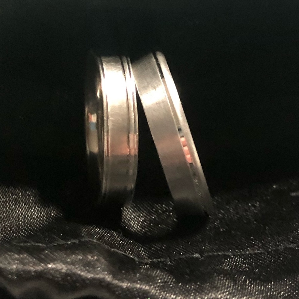 🛑CLEARANCE‼️ Breuning Sterling Silver 5mm width beveled striped band - Picture 13 of 16
